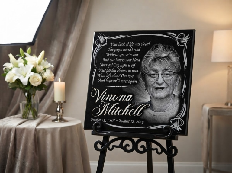 Sample tribute plaque 3